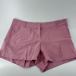 J Crew Chino Shorts 100% Cotton Size 12 - Pink